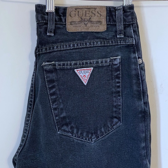 Vintage GUESS faded black/charcoal denim jeans, made in Canada π¨π¦ , size 32 - Picture 5 of 16